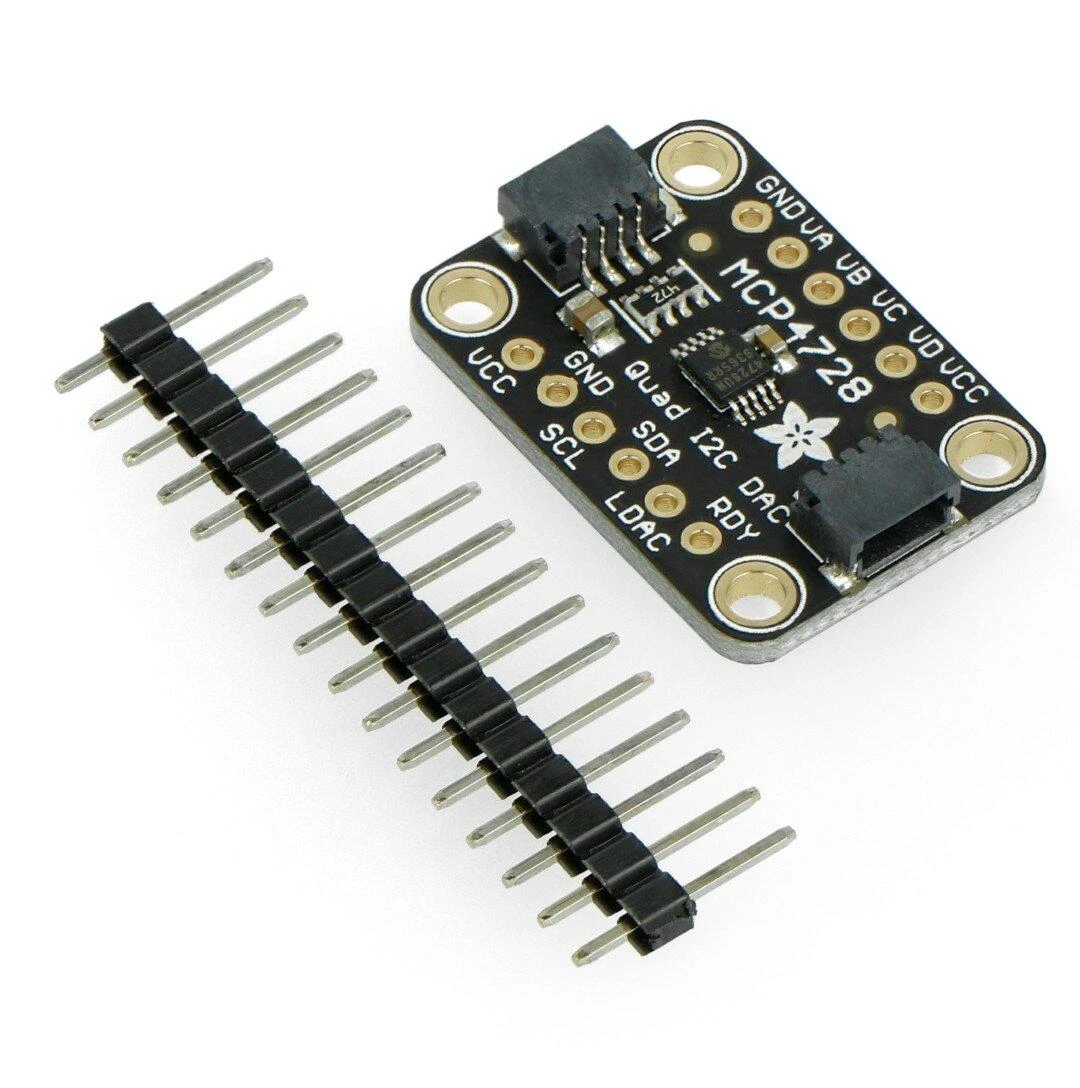 MCP4728 DAC I2C keitiklis, 4 kanalai + EEPROM, Adafruit 4470