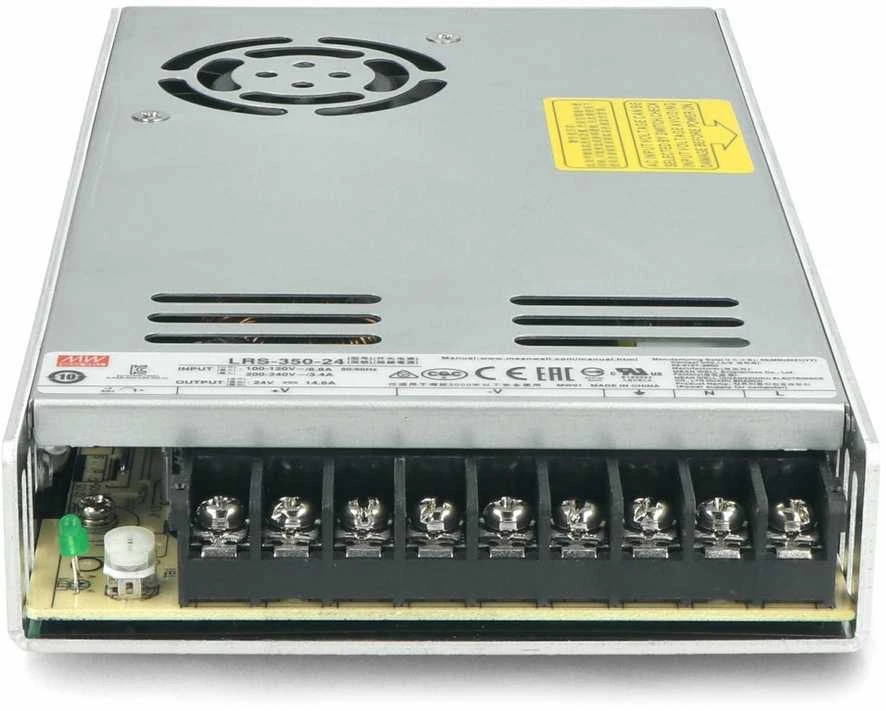Mean Well LRS-350-24 maitinimo blokas su gnybtais