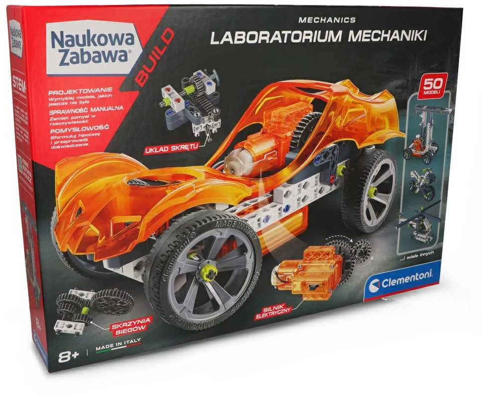 Mechanika Laboratorinis konstrukcijų rinkinys - Automobilis ir mechaninės konstrukcijos - Clementoni 50872