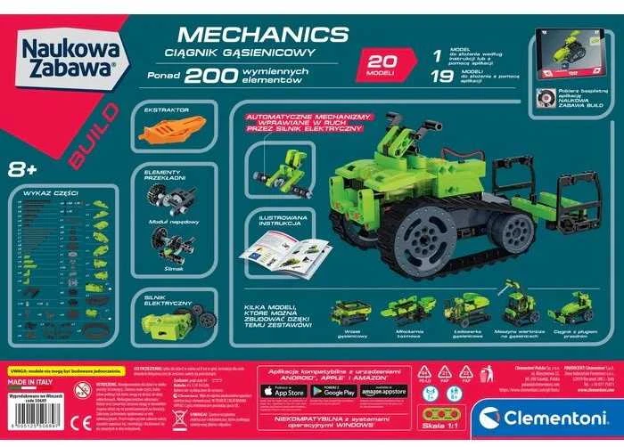 Mechanikos laboratorija – Vikšrinis traktorius – Clementoni 50689 konstravimo rinkinys
