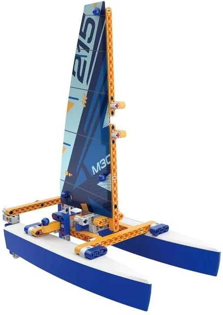 Mechanikos laboratorijos konstravimo rinkinys – plūduriuojantis Trimaranas – Clementoni 50698