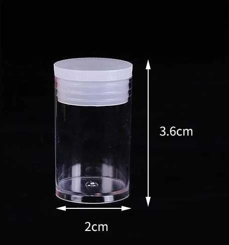 Oem Mėginio ir kapsulės talpyklė - 2x3.6 cm - 5 ml buteliukas - mini buteliukas