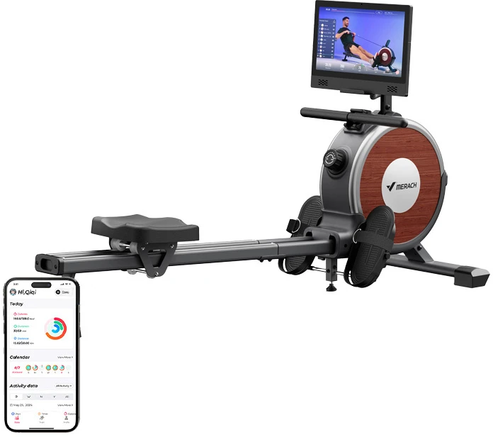 MERACH MR-R02B10 Rowing Machine (Juodas)