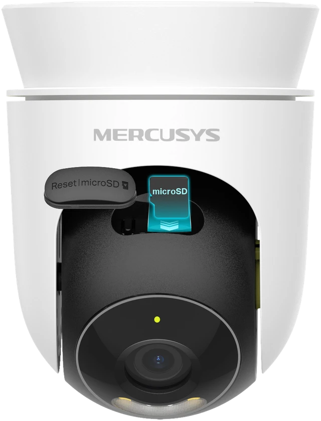 „Mercusys MC510“ apsaugos kamera, kupolinė, IP apsaugos kamera, skirta vidaus ir lauko sąlygoms, 2304 x 1296 pikselių, montuojama ant lubų.