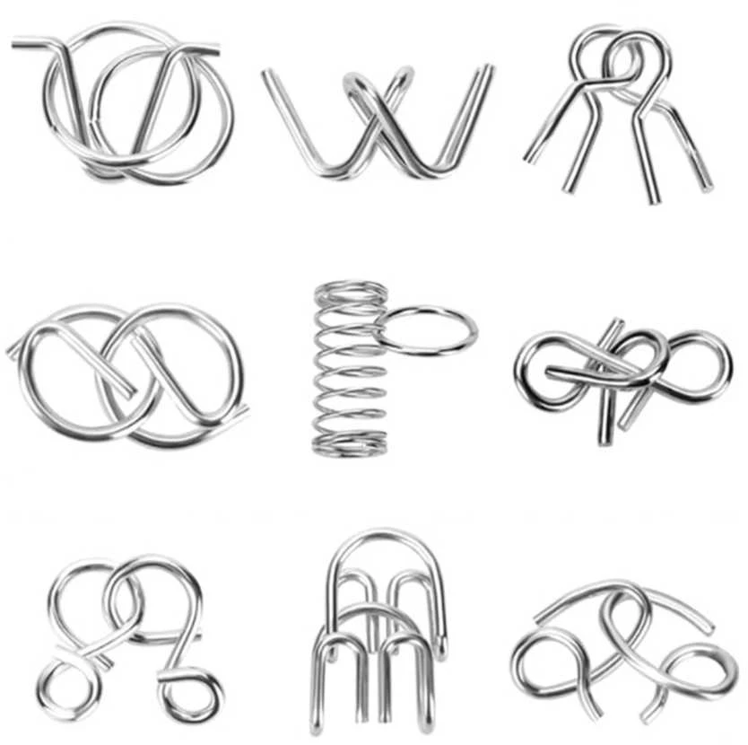 Oem Metalinė dėlionė A tipo 8 vnt, - Vielos dėlionės - Loginė dėlionė