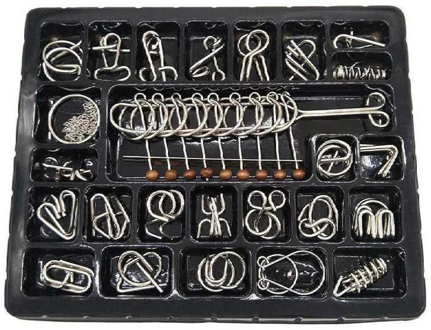 Oem Metalinė dėlionė A tipo 8 vnt, - Vielos dėlionės - Loginė dėlionė
