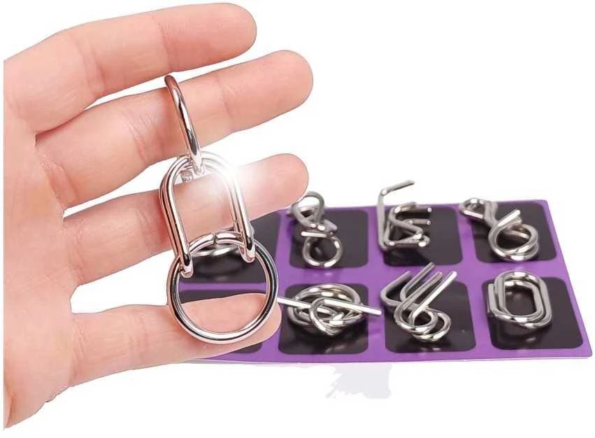 Oem Metalinė dėlionė C tipo 8 vnt, - Vielos dėlionės - Loginė dėlionė