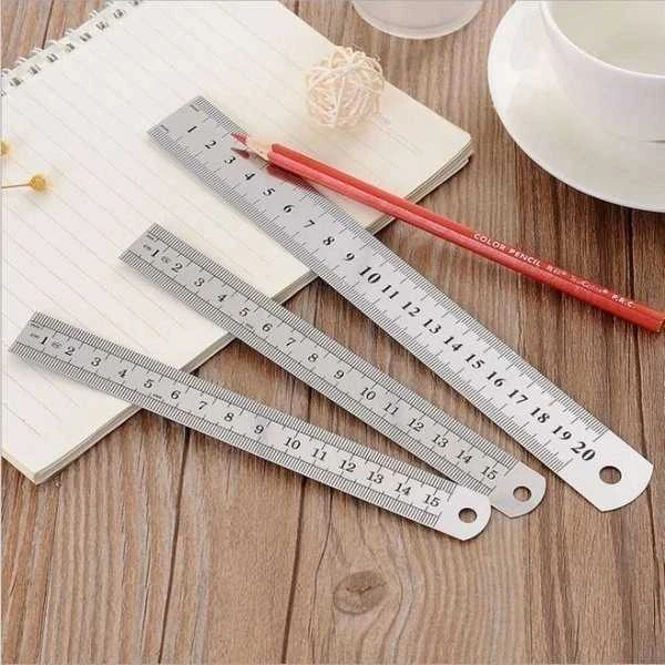 Oem Metalinė liniuotė 30 cm - 12 colių - 0.35 mm - dvipusė - tiksli