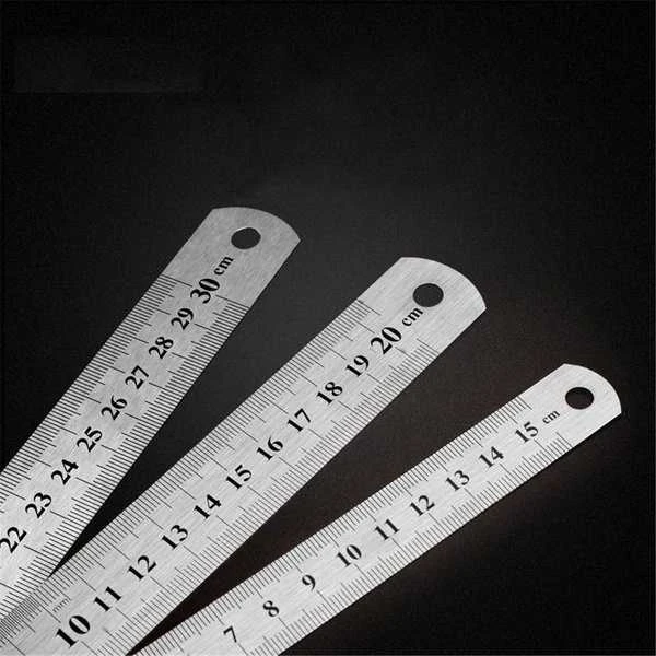 Oem Metalinė liniuotė 30 cm - 12 colių - 0.35 mm - dvipusė - tiksli