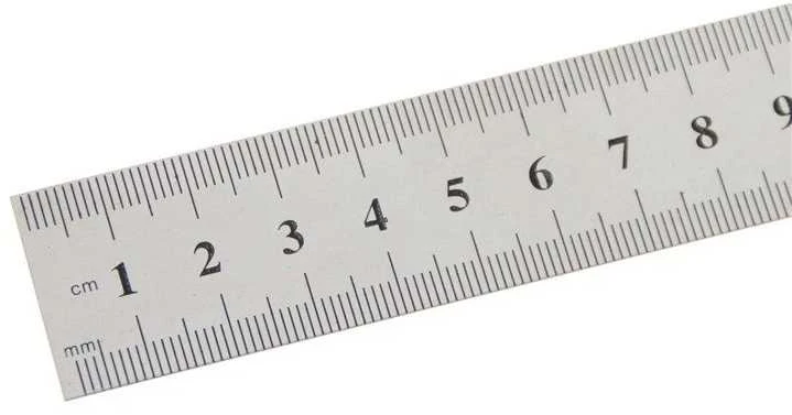 Oem Metalinė liniuotė 30 cm - 12 colių - 0.35 mm - dvipusė - tiksli