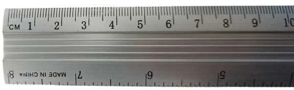 Metalinė liniuotė 30 cm - 12 colių - 1 mm - dvipusė - tiksli
