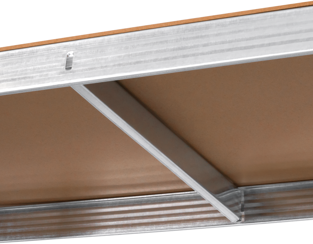 Metalinė sandėlio lentyna 205x120x45 sidabrinė Rebel