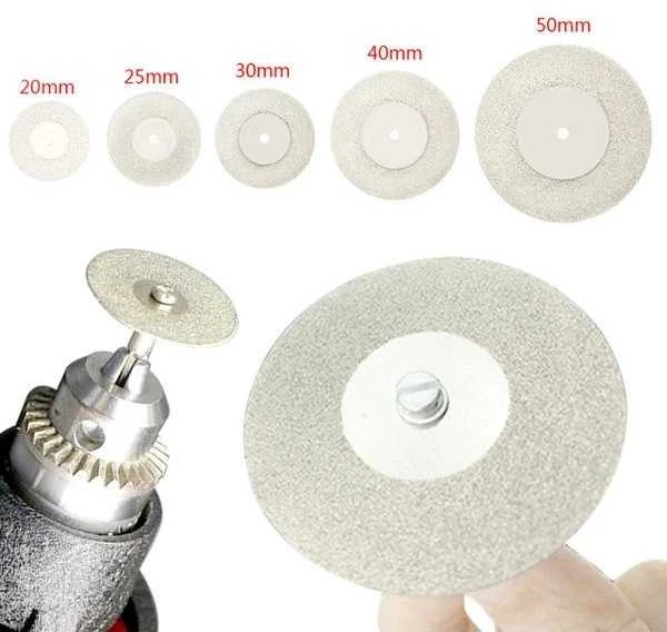 Oem Metalinis diskinis pjūklas - 30 mm - deimantinis diskas - skirtas dremel, mini guminė juosta
