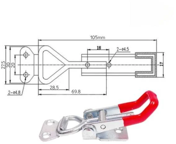 Oem Metalinis spaustukas - reguliuojamas GH-4001 - 150kg - Spaustuvas - U-BAR -