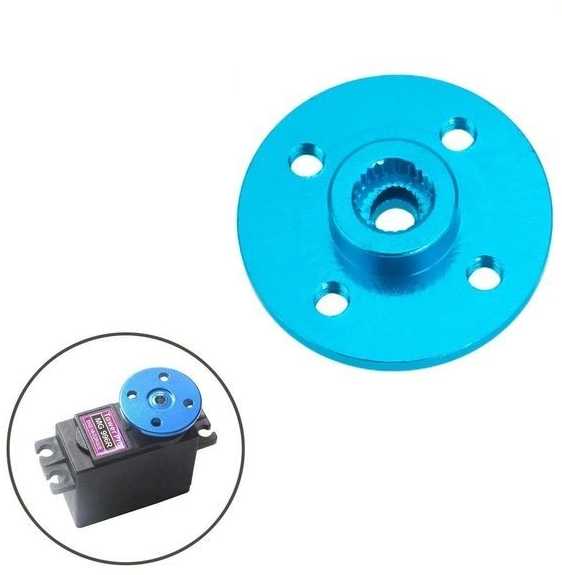 Oem Metalinis T formos strypas - mėlynas - 25T skirtas MG-995/ MG-996/ Futaba servos, kiti