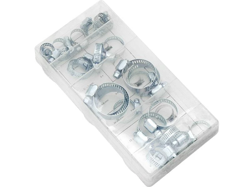 Cinkuotos metalinės sąvaržos plastikinėje pakuotėje
