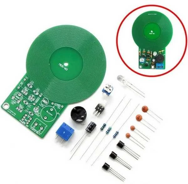 Oem Metalo detektorius 3-5V DIY KIT 60mm - rinkinys metalo detektoriaus statybai