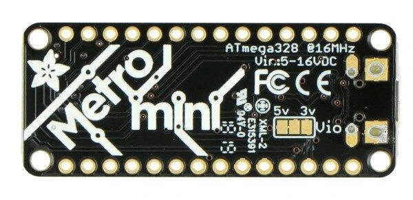 Metro Mini mikrokontrolerio viršutinė dalis
