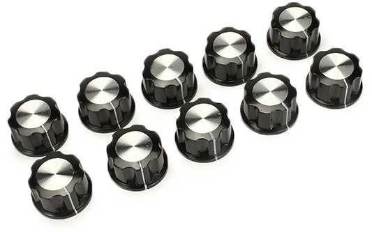 MF-A02 potenciometro rankenėlė - bakelito rankenėlė su 6.35 mm vario šerdimi