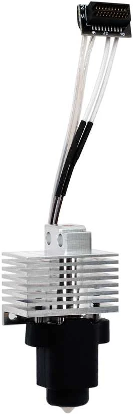 FlowTech Hotend su aušinimo radiatoriumi ir jungties laidais