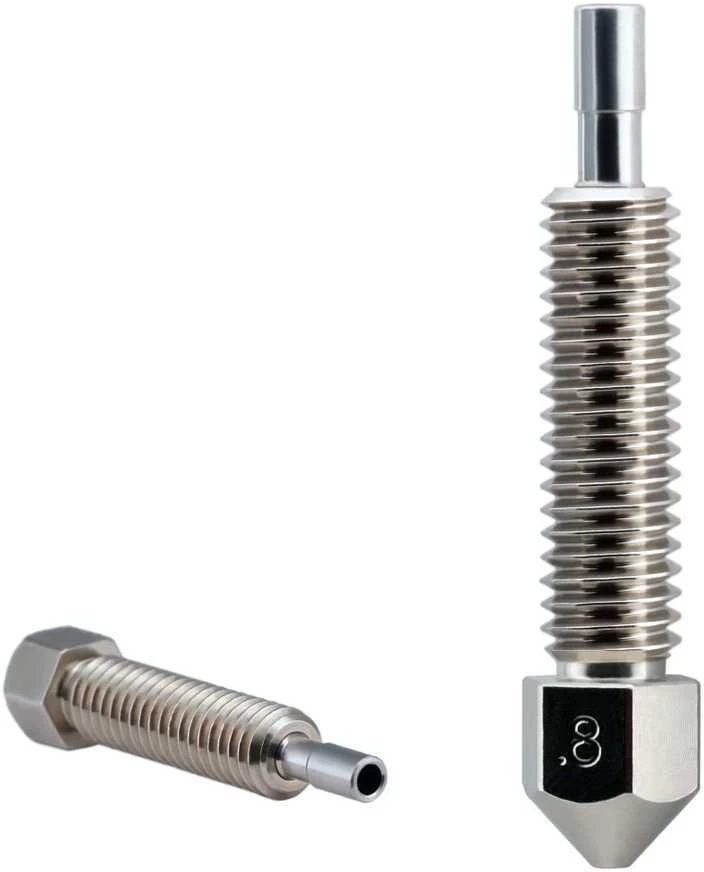 Micro Swiss žalvariu padengtas dilimui atsparus antgalis, skirtas FlowTech Hotend 0.80 mm