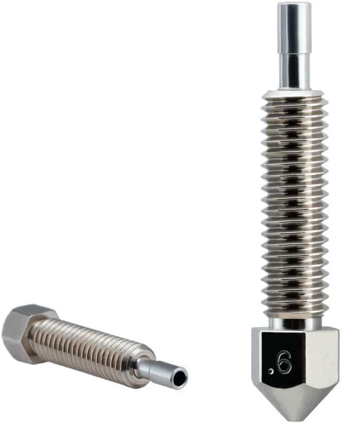 Micro Swiss žalvariu padengtas dilimui atsparus antgalis skirtas FlowTech Hotend 0.60mm