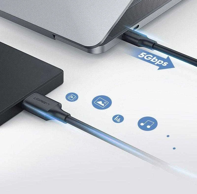 Kabelis UGREEN Micro USB 3.0 - USB-C, 1m