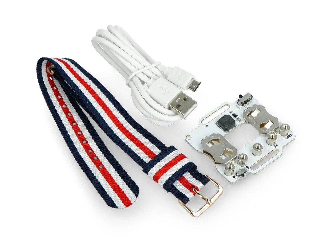 Micro:bit išmanusis kodavimo rinkinys - išmanusis laikrodis skirtas micro:bit - ElecFreaks EF08206
