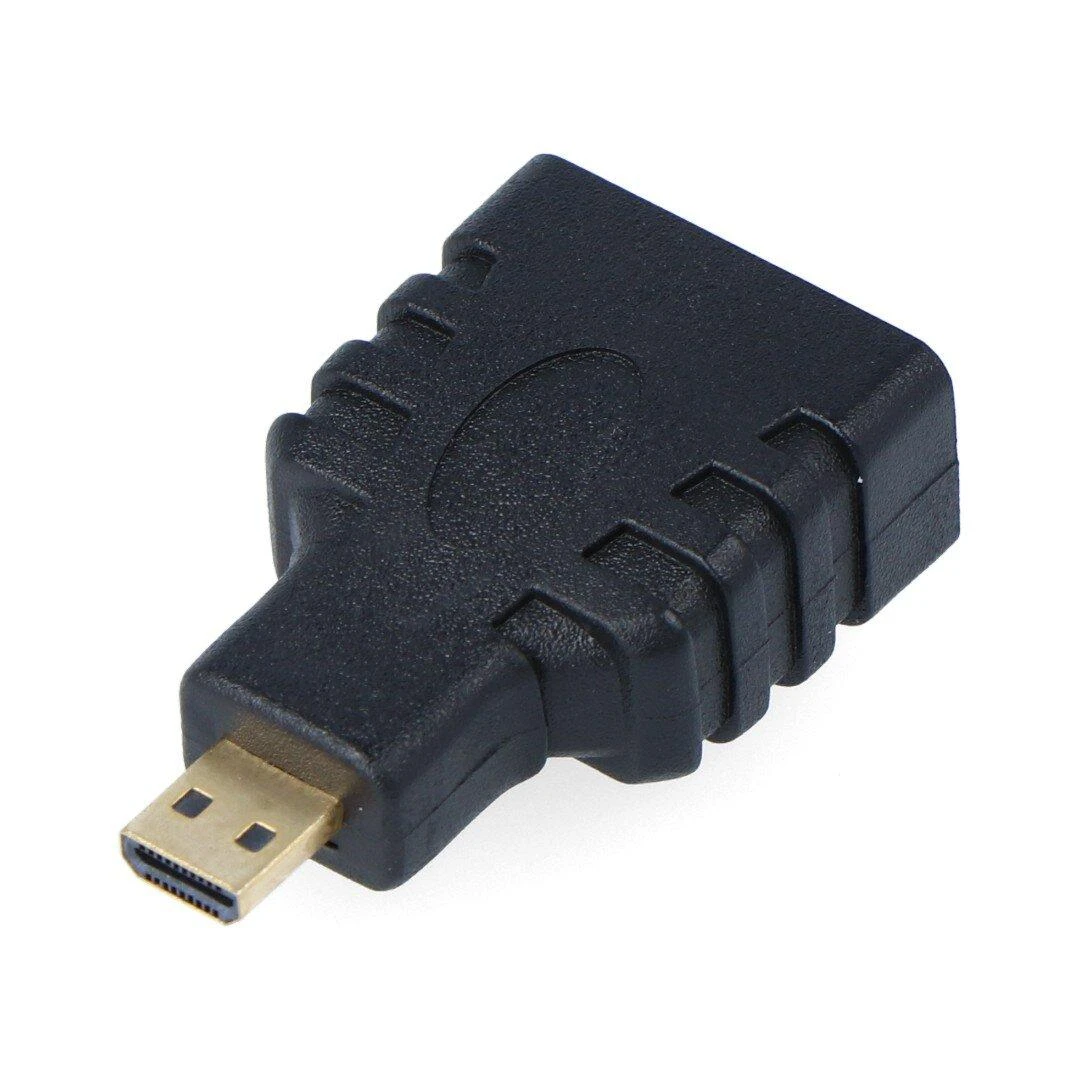 MicroHDMI į HDMI adapteris, juodas