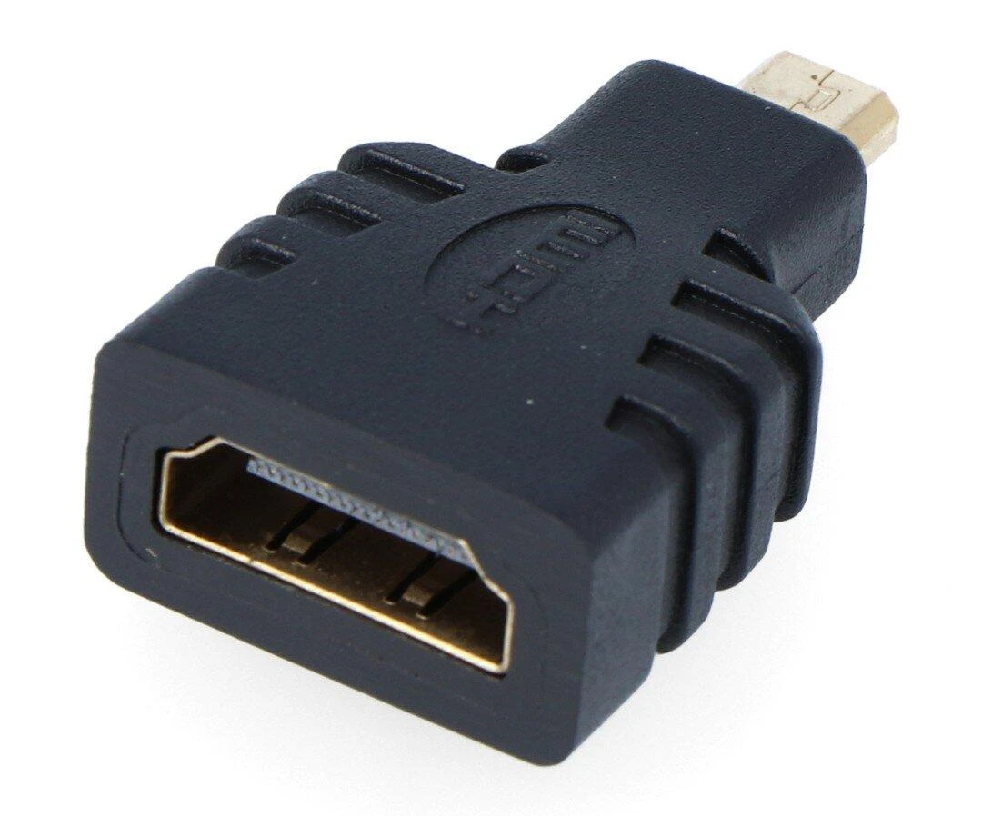 Micro HDMI į HDMI adapteris juodas