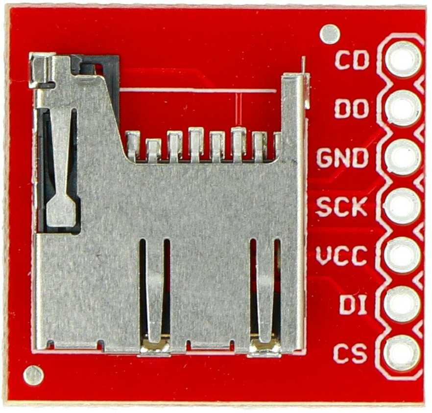 Atminties kortelė MicroSD kortelių skaitytuvo modulis, SparkFun BOB-00544