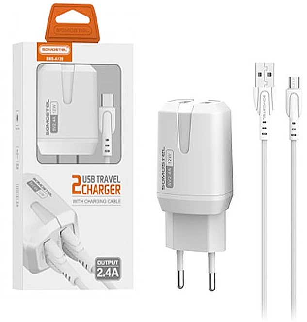 Ładowarka Oem MicroUSB 2400 mA tinklo įkroviklis