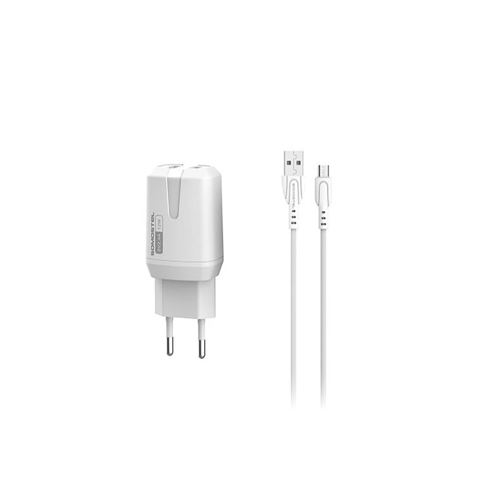 Ładowarka Oem MicroUSB 2400 mA tinklo įkroviklis