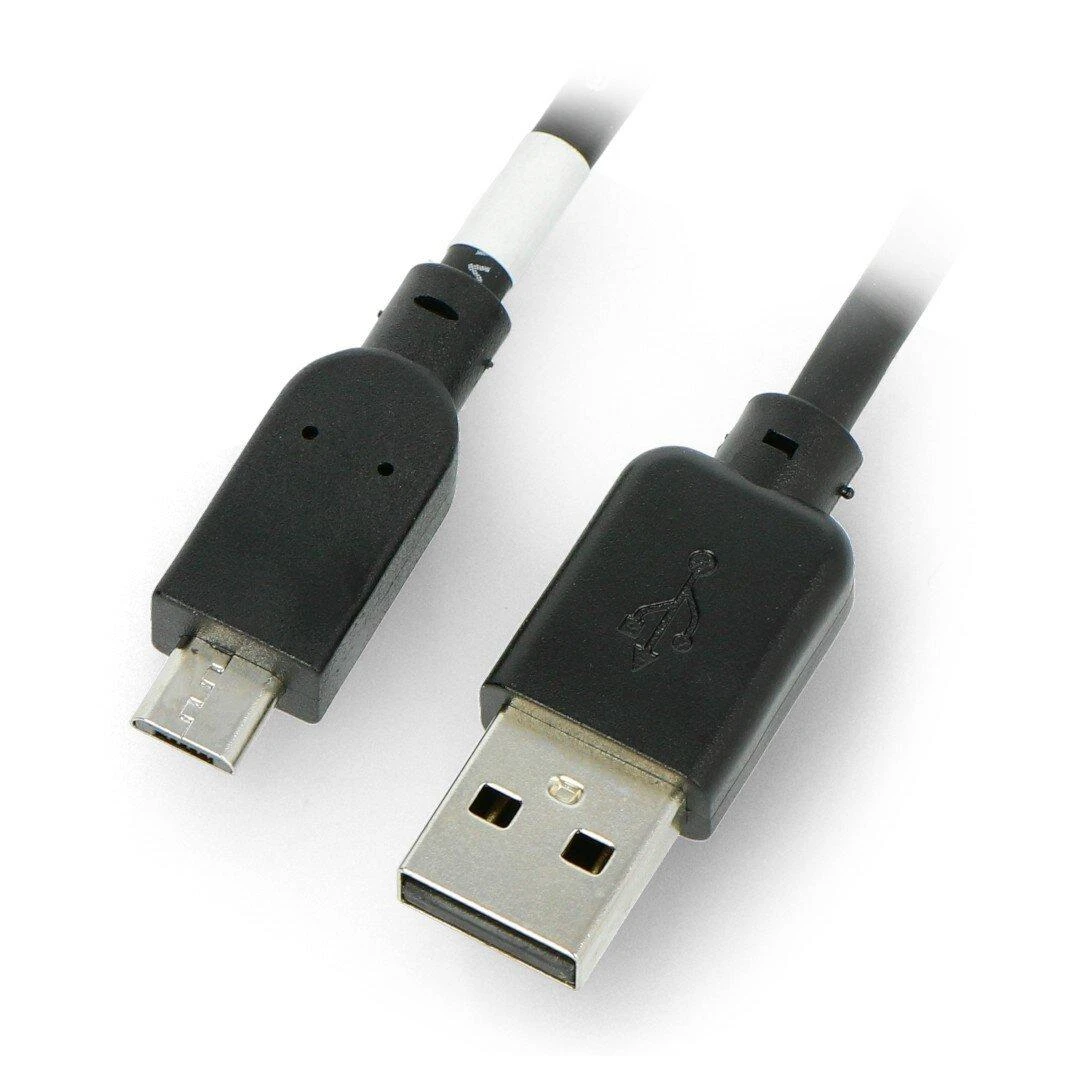 MicroUSB B-A laidas 2.0 Hi-Speed ​​​​Goobay juodas - 0.6m