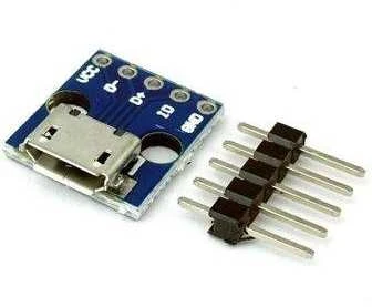 Oem microUSB B lizdas KIT duonos lentai - MicroUSB B tipo lizdas - Mini DIP