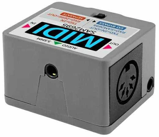 M5Stack SAM2695 MIDI modulis su audio ir 5-pin jungtimis