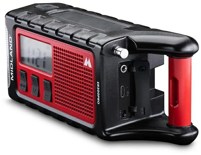 Midland ER300 PRO avarinis radijas su 10000 mAh baterija