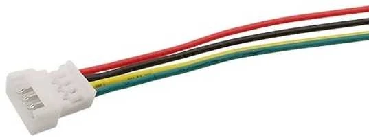 JST 1.25 mm 4 PIN jungtis su spalvotais laidais