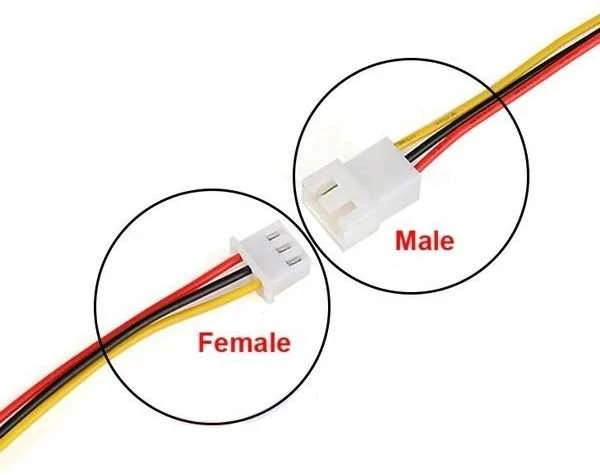 JST 3 pin mikrojungčių rinkinys su spalvotais laidais