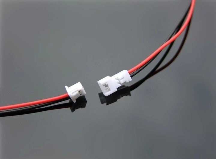 Oem Mikro JST lizdas su 120 mm laidu - 2 PIN žingsnio 1.25 - MCX - moteriškas (moteris)