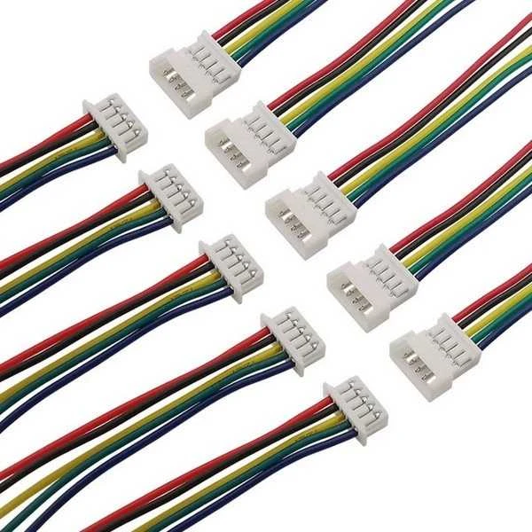 JST 1.25mm 5-pin laidų komplektas