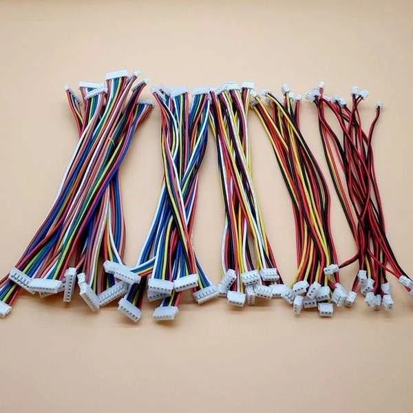 JST 1.25 3-pin jungtys su spalvotais 200 mm laidais
