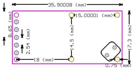 Mikrobangų judesio jutiklis - 4-28V - RCWL-0516 - Arduino jutiklis
