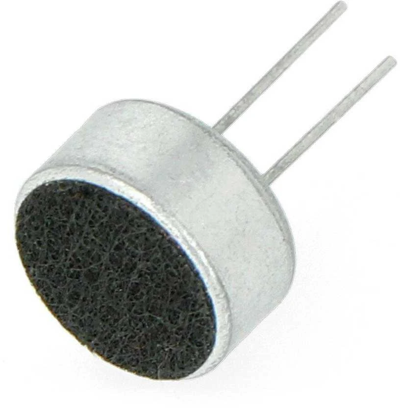 Elektroninis THT mikrofonas su kontaktais