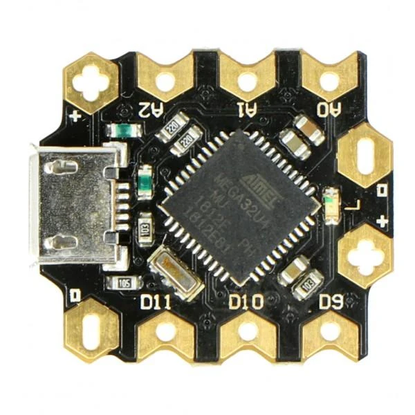 Beetle ATmega32u4 mikrovaldiklis su auksinėmis jungtimis