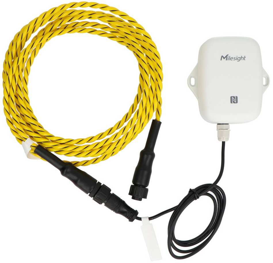Milesight EM300-ZLD išmanusis LoRaWAN zonos potvynio jutiklis su temperatūros ir drėgmės matavimu, IP67