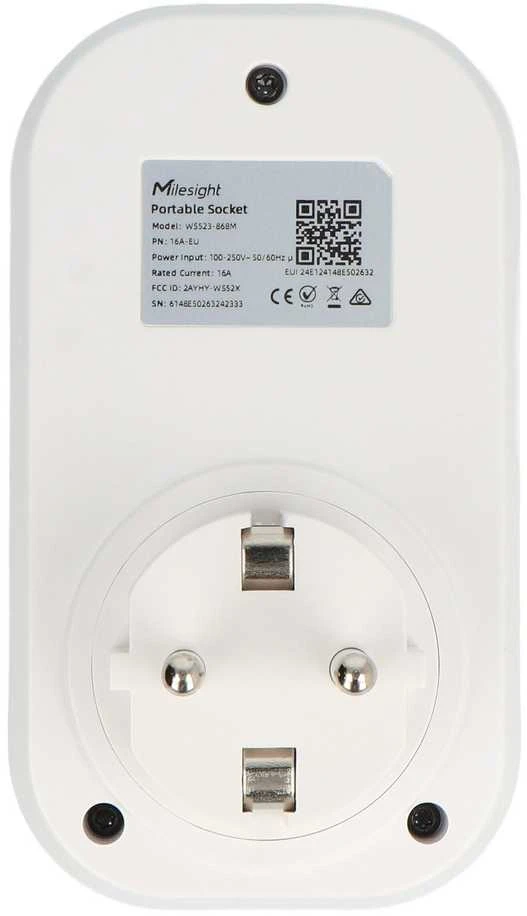Milesight WS523 išmanusis LoRaWAN lizdas su energijos skaitikliu –