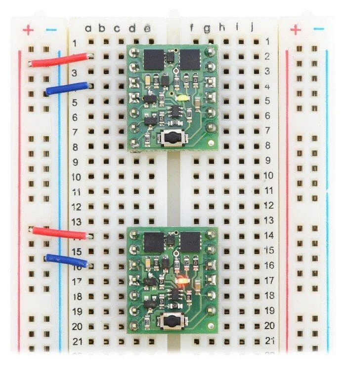 Mini jungiklis Push MOSFET SV 4.5-40V/4A, su apsauga prieš atvirkštinę srovę, Pololu 2809