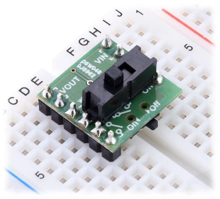 Mini jungiklis Slide MOSFET SV 4.5-40V/4A, su apsauga prieš atvirkštinę srovę, Pololu 2811