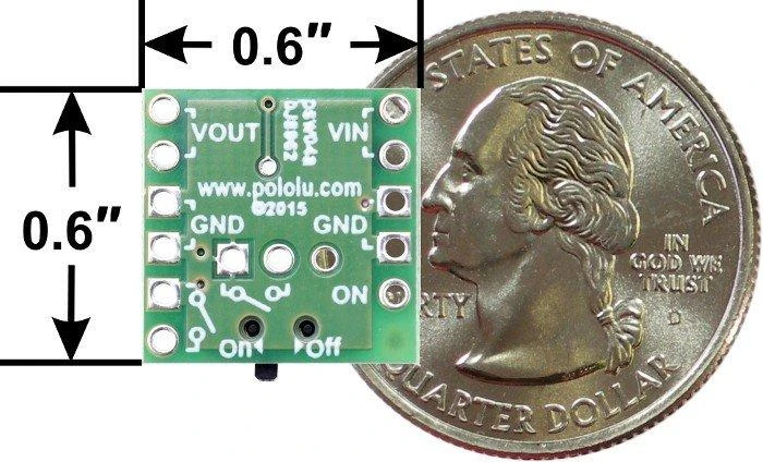 Mini jungiklis Slide MOSFET SV 4.5-40V/4A, su apsauga prieš atvirkštinę srovę, Pololu 2811